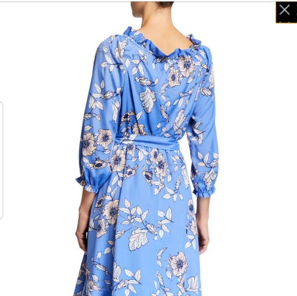 Eliza J 3/4 - sleeve Faux Wrap Midi dress - Picture 3 of 5
